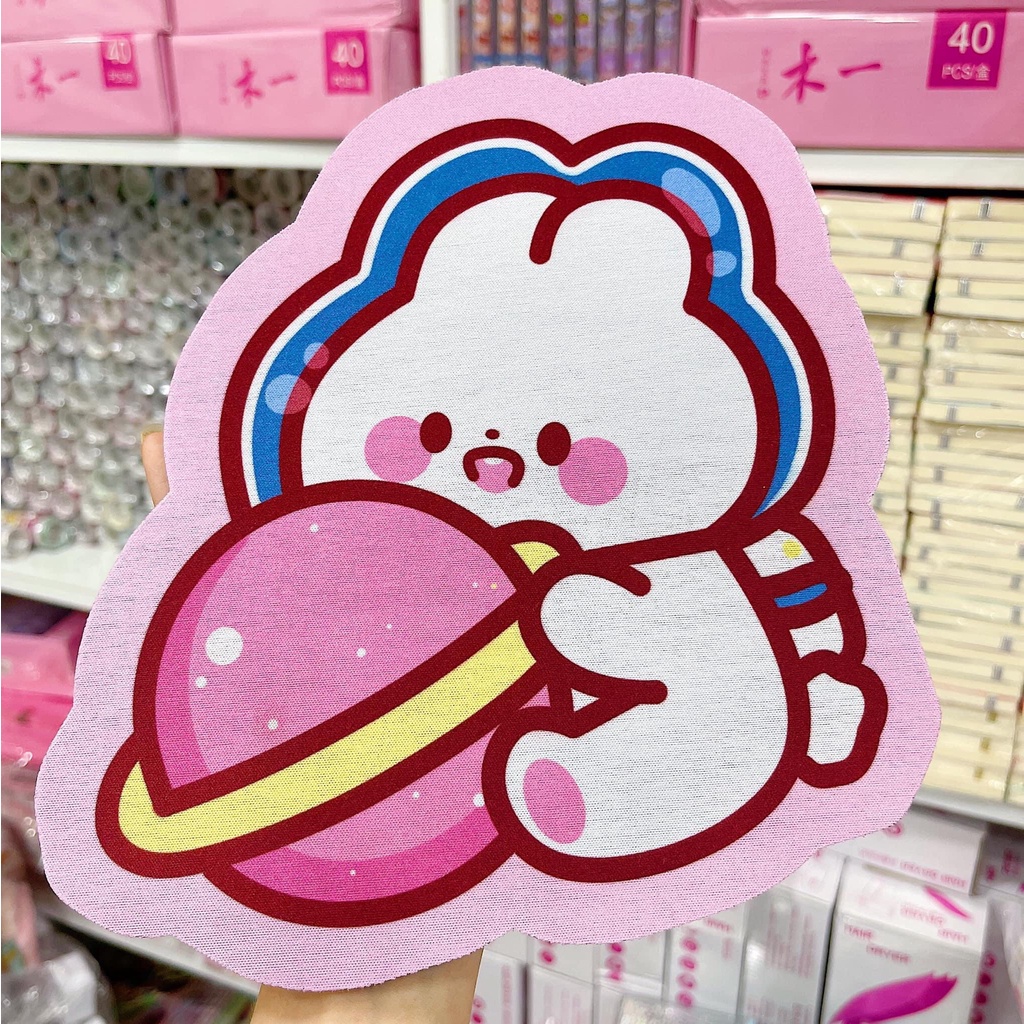 Tấm lót chuột gấu dâu, lót chuột máy tính hình gấu dâu