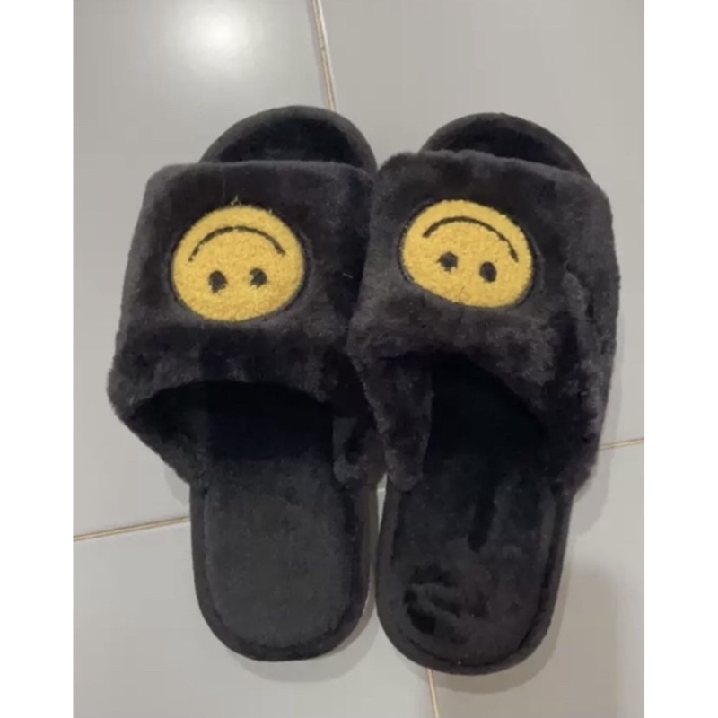 /SẴN/ Dép bông đi trong nhà hình mặt cười cute 😜/ảnh thật 2pic cuối/