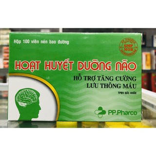 Hoạt huyết dưỡng não - 100 viên - hỗ trợ tăng cường lưu thông máu