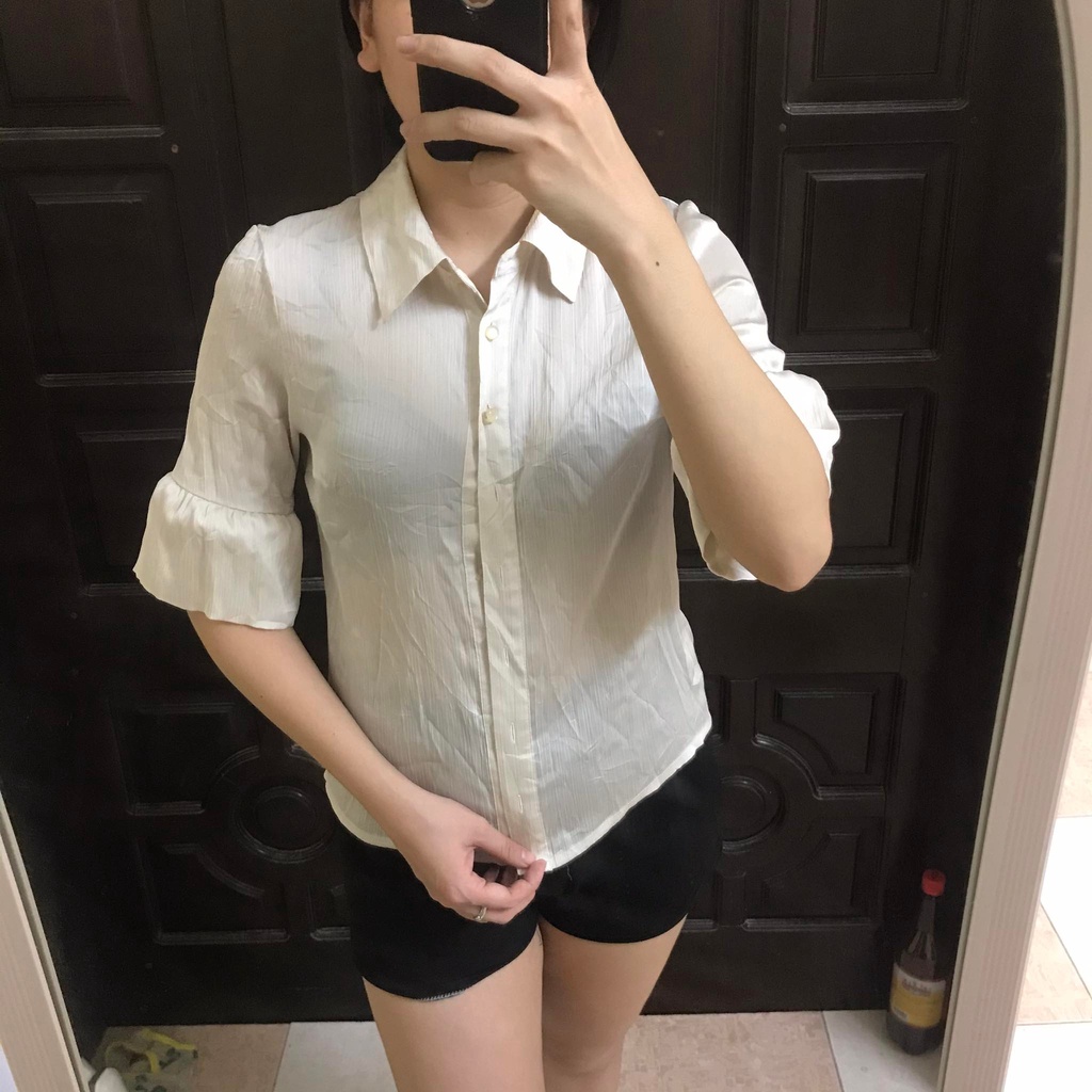 Áo sơ mi tay lỡ size S M thanh lí đồng giá 1k P1