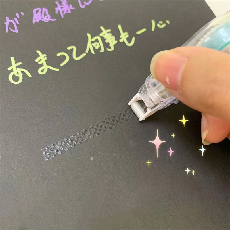 Băng Keo Hai Mặt 5mm*5m Họa Tiết Chấm Bi Dùng Để Trang Trí Sổ Tay DIY