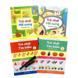 Trò chơi Mê cung và Trò chơi tìm kiếm - Rèn luyện trí thông minh - Phát triển tư duy cho trẻ từ 2-6 tuổi - Kèm quà tặng
