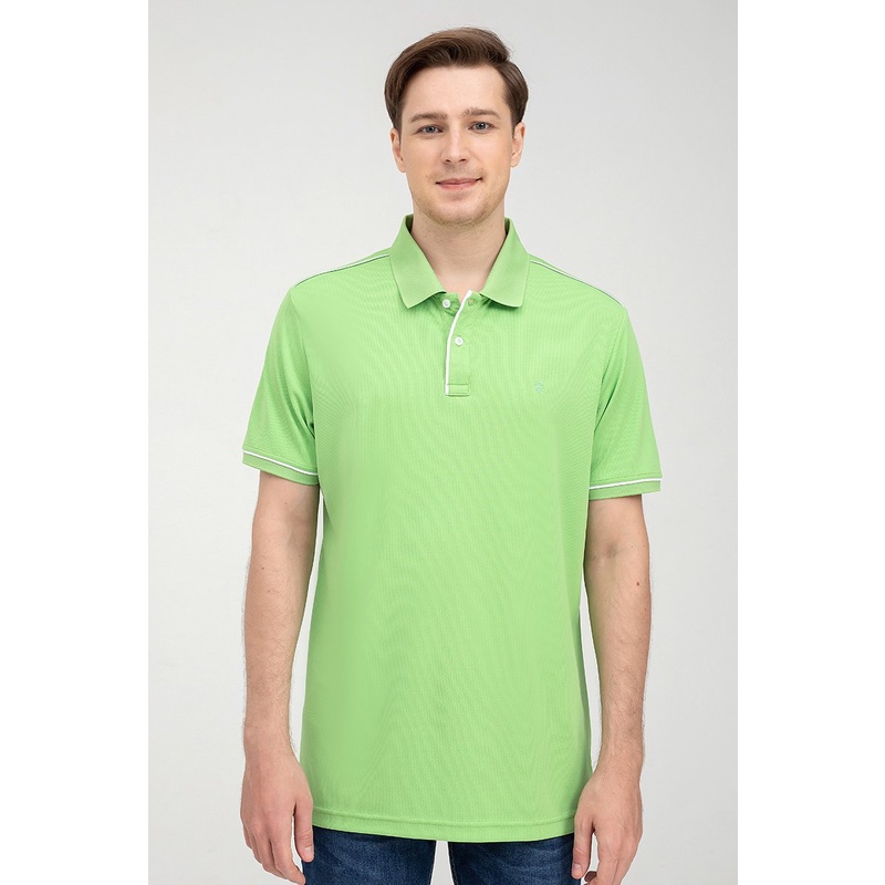 Áo thun cổ bẻ tay ngắn phối viền , chuẩn form, sang trọng, thanh lịch John Henry - KS22SS38T-SCWK