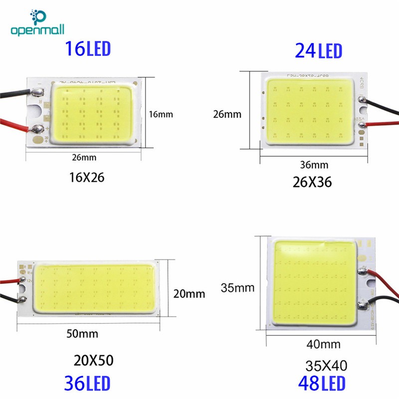 Đèn LED OM 12V 16SMD 24SMD 36SMD 48SMD CO đọc sách và đầu chuyển đổi T10 chất lượng cao cho xe hơi