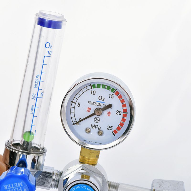 Máy Đo Áp Suất Oxy O2 G5 / 8 0-10l / Phút Chuyên Dụng Chất Lượng Cao