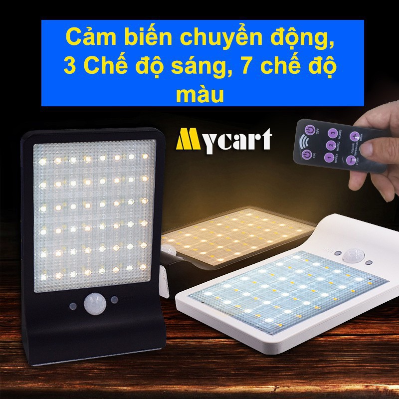 Đèn LED năng lượng mặt trời 48 LED 25w, cảm biến ánh sáng, cảm biến chuyển động