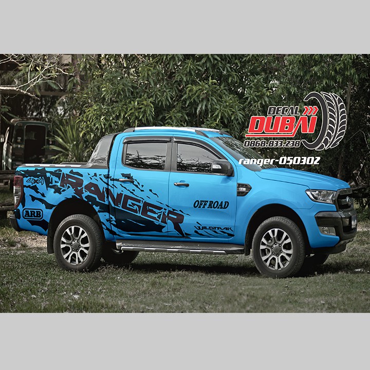 Tem dán sườn xe ford ranger