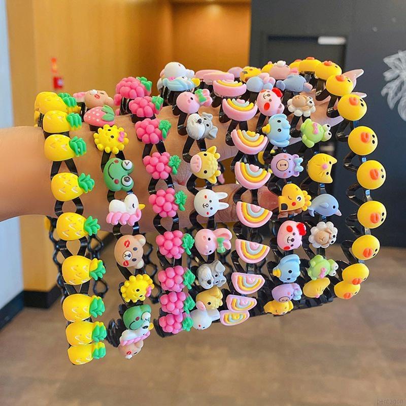 Băng đô cài tóc lượn sóng đính sticker nổi hình hoạt hình chống trượt cho bé - Bờm tóc - Cài Tóc - Dumi Shop