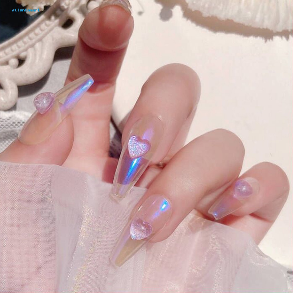 Atl| Phụ Kiện Trang Trí Móng Tay Hình Trái Tim 3D Xinh Xắn