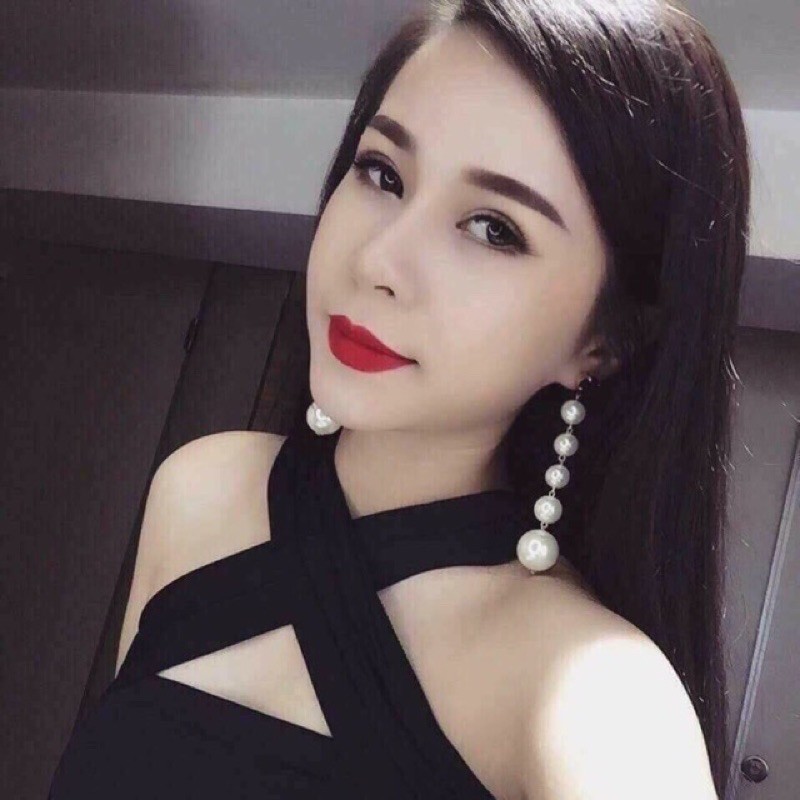 Khuyên tai chuỗi hạt ngọc