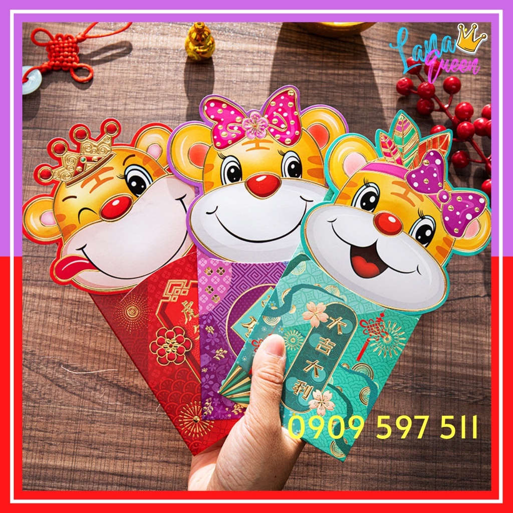 Bao Lixi Chibi Chipi Lì Xì 3d Tết Nhâm Dần 2022 Mới Cao Cấp Đẹp Độc Lạ - Lana Queen