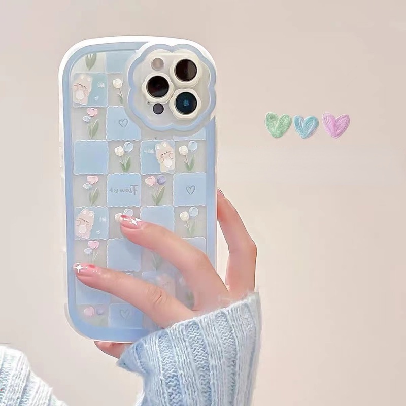 Ốp Điện Thoại Silicone Mềm Chống Sốc In Hình Hoa Tulip Cho IPhone 11 13 Pro Max 7 6 8 Plus 13 12 Pro X XR XS Max