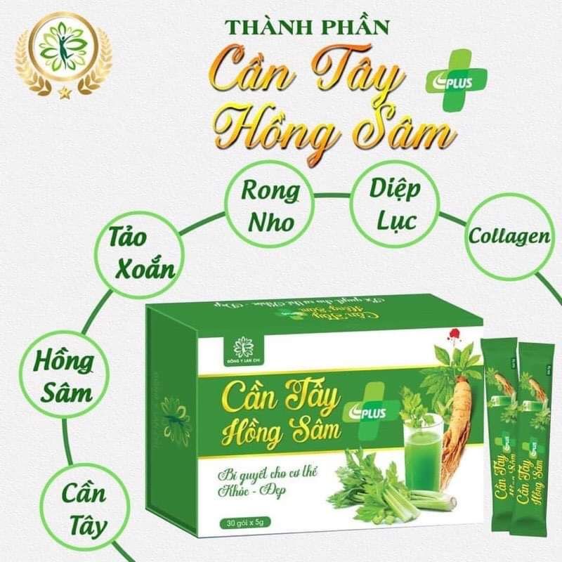 Cần Tây Hồng Sâm Plus Lan Chi (Chính Hãng) Da sáng-Dáng xinh