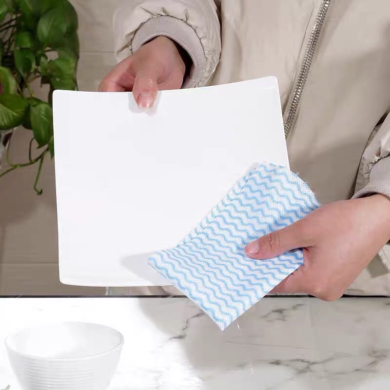 Gói 80 chiếc Khăn lau đa năng vệ sinh nhà bếp, lau bát đĩa có thể giặt được
