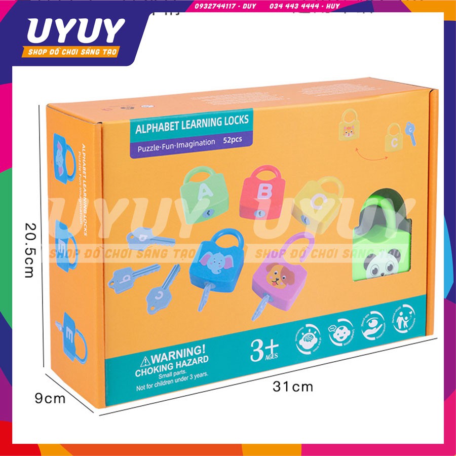 [HOT] Bộ Đồ Chơi Ổ khóa Chữ🇦 🇧 🇨 🇩, Số0️⃣1️⃣2️⃣3️⃣4️⃣Giúp Bé Học Tập và Phát Triển Nhận Biết
