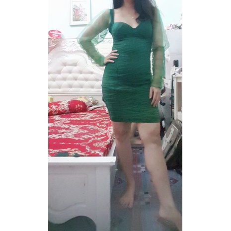 Thanh lý đầm tiệc body sexy size S có mút ngực new