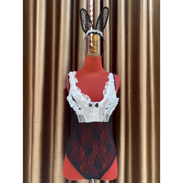 Bộ Hoá Trang Cô Gái Thỏ Ren Gợi Cảm Cám Dỗ MS1555 [CWEAR.SEXY_ĐỒ NGỦ &amp; NỘI Y CAO CẤP]