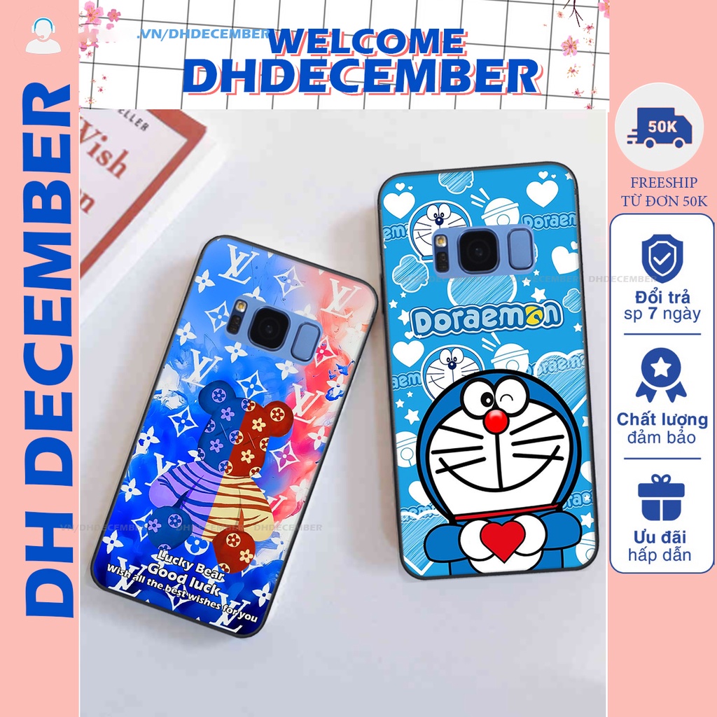 Ốp lưng Samsung Galaxy S8 / S8 PLUS in hình gấu K@ws, gấu nâu, dor@emon RẺ- ĐẸP- BỀN