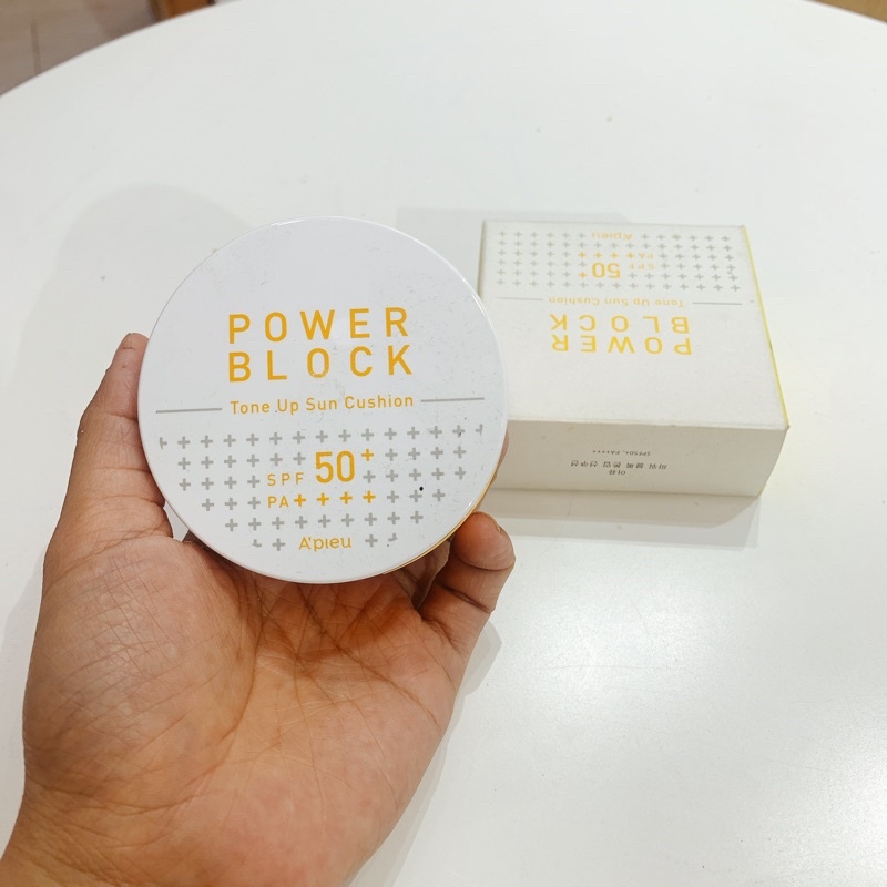 ⁉️ SALE Phấn nước 🎀 A'Pieu  Power Block Tone Up Sun