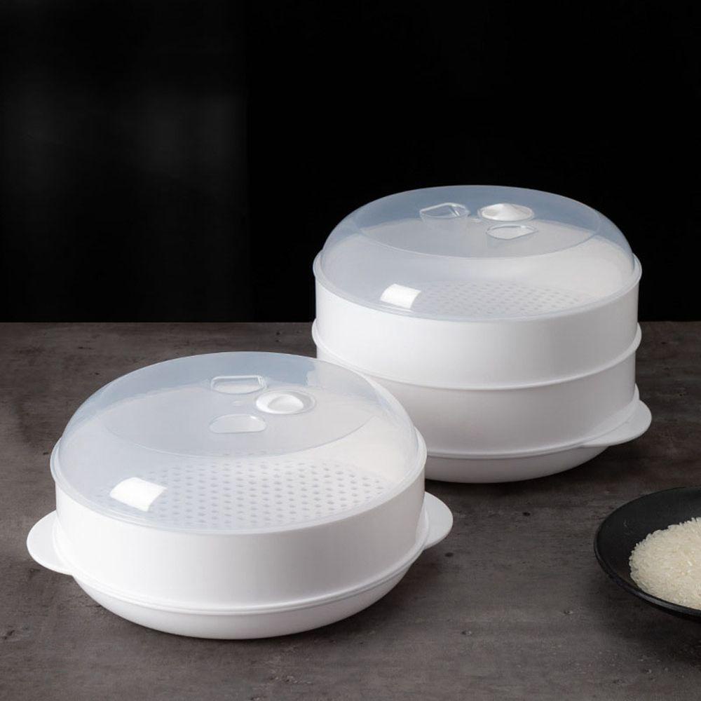 Nồi Hấp 1 / 2 Tầng Bằng PP Thân Thiện Với Môi Trường Dùng Cho Lò Vi Sóng