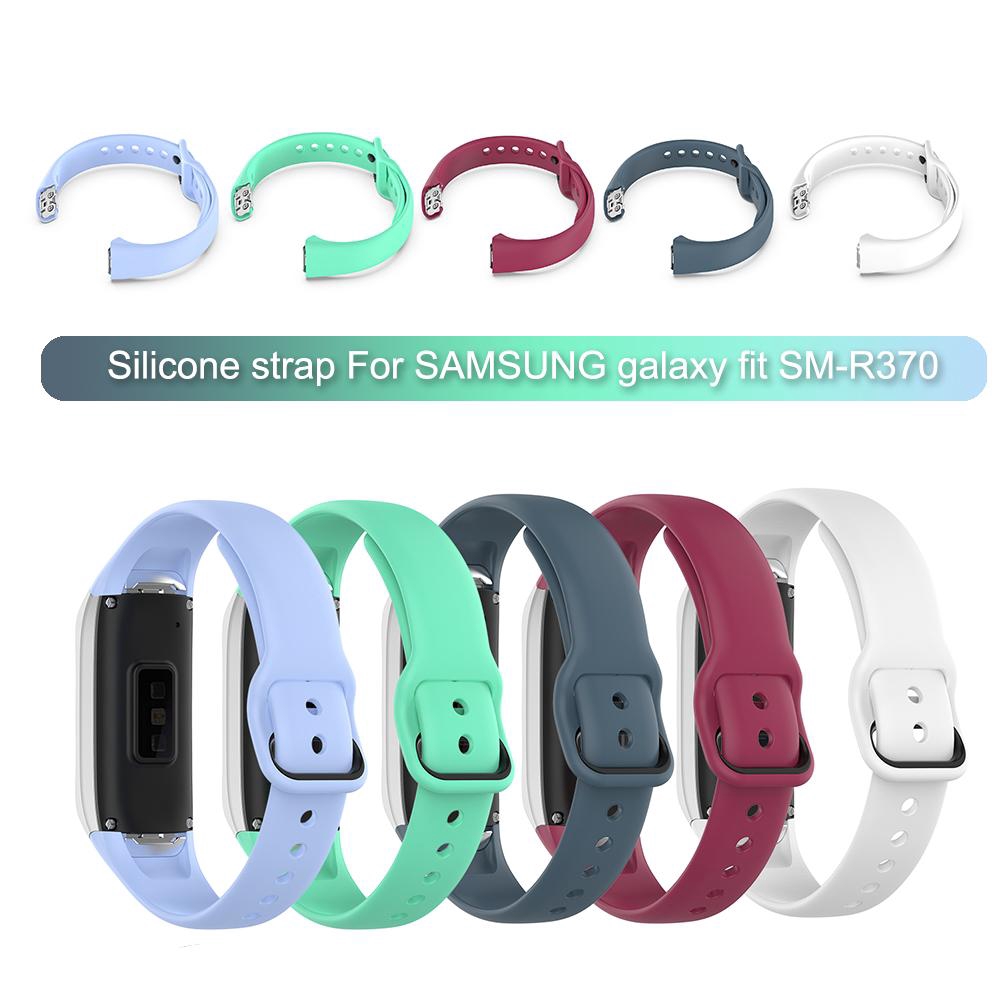 Dây Đeo Silicon Chống Nước Cho Đồng Hồ Thông Minh Samsung Galaxy Fit Sm-R370