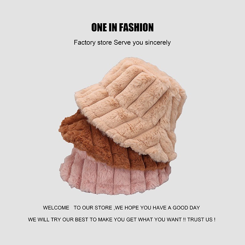 Mũ Tai Bèo Kẻ Sọc Dọc Màu Sắc Retro Hàn Quốc