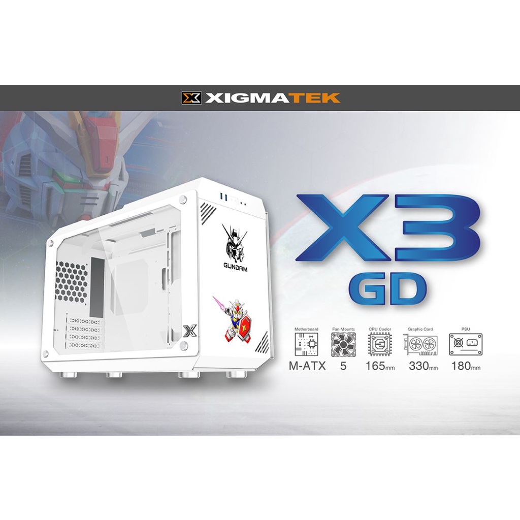 Vỏ Case XIGMATEK X3 GD  - PREMIUM GAMING M-ATX - New chính hãng Mai Hoàng - BH 12 Tháng