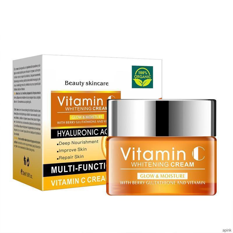 (Hàng Mới Về) Kem Vitamin C Dưỡng Ẩm Làm Sáng Da 50g