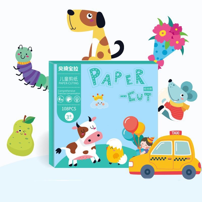 BỘ CẮT GIẤY THỦ CÔNG CHO BÉ