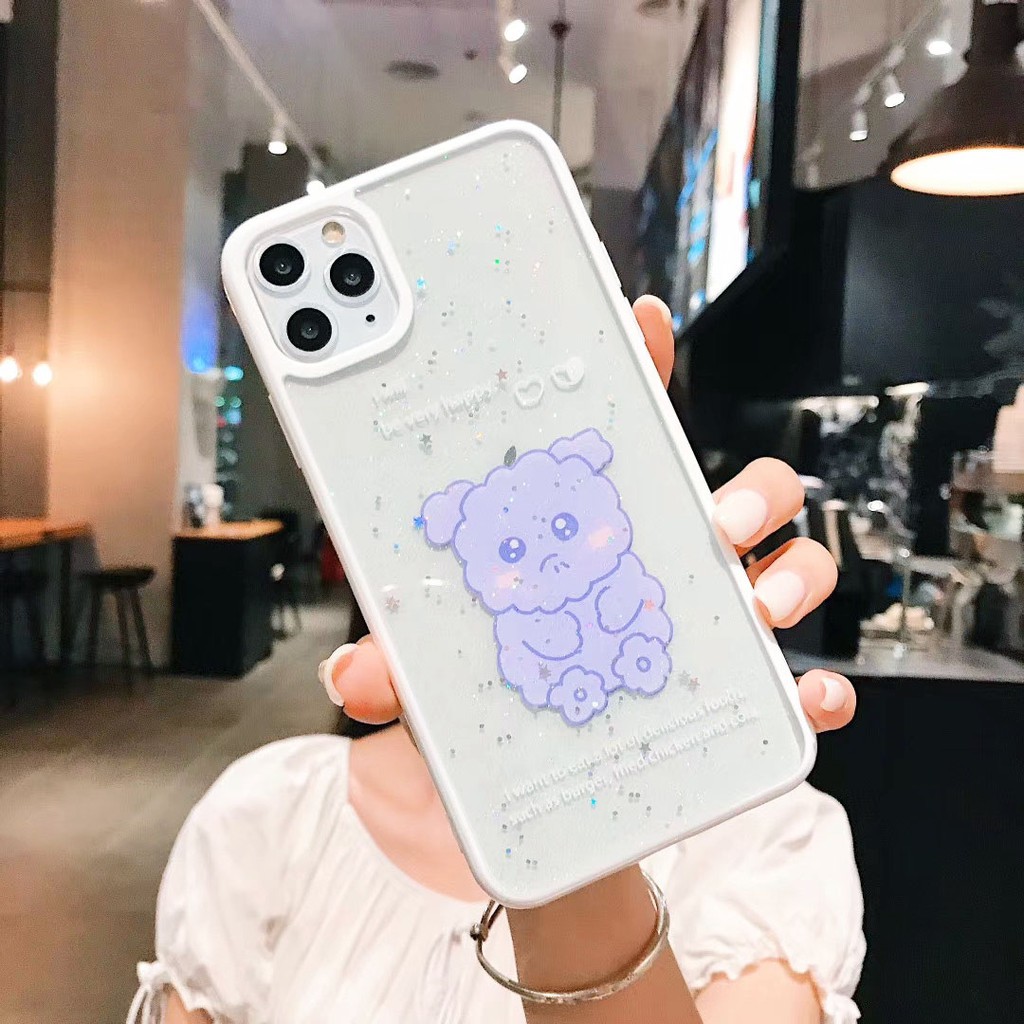 Ốp lưng iphone Rabbit Blink viền màu 5/5s/6/6plus/6s/6splus/7/7plus/8/8plus/x/xr/xs/11/12/pro/max/plus/promax | BigBuy360 - bigbuy360.vn