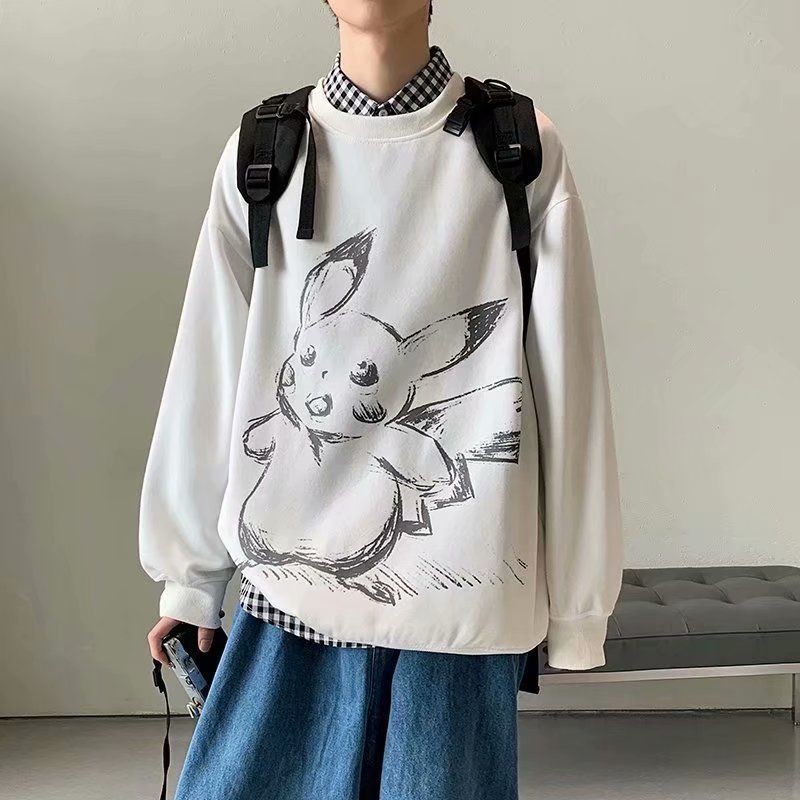 Áo Khoác Sweater Tay Dài Dáng Rộng Chất Dày Dặn Thời Trang Cho Nam Giới | BigBuy360 - bigbuy360.vn