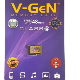 ✹ Thẻ Nhớ Micro SD Chính Hãng 8gb Class 6 Vgen Mmc Sdhc Tf V gen ♙