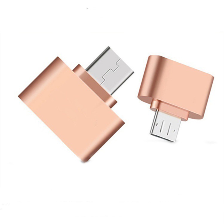 Đầu chuyển đổi USB sang micro USB vỏ kim loại, Đầu chuyển cổi cổng Usb Sang Micro Usb Otg