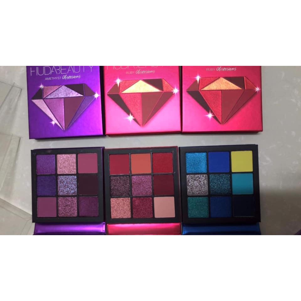 bảng màu mắt của huda beauty diamond