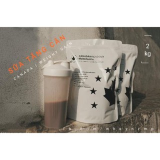 Combo 2Kg SỮA TĂNG CÂN TĂNG CƠ MALTODEXTRIN CANADA WEIGHT GAIN Mass gainer
