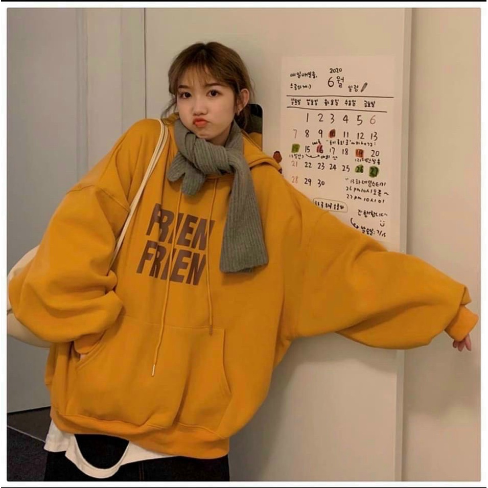 [FREE SHIP] ÁO KHOÁC HOODIE- ÁO KHOÁC SWEATER CHUI ĐẦU CÓ NÓN FORM RỘNG TAY BỒNG CỰC HOT FRIEN