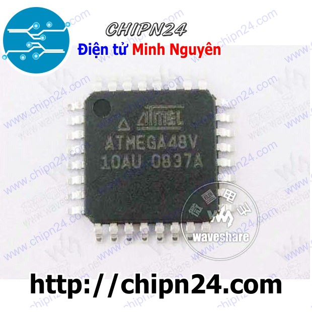 [1 CON] ATmega48V-10AU QFP-32 (SMD Dán) (ATmega48V ATmega48)