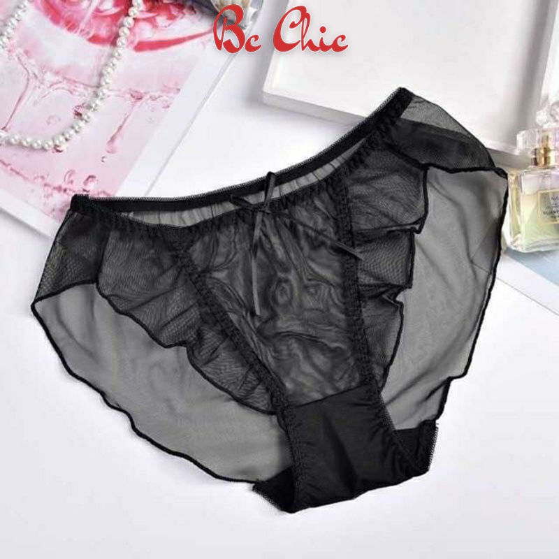 QUẦN LÓT REN LỤA XUYÊN THẤU GỢI CẢM SEXY Q0346  BC_CHIC LINGERIE