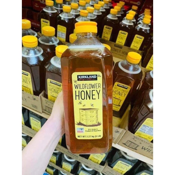 Mật Ong Mỹ Kirkland Signature Wild Flower Honey là mật ong nguyên chất 2,27kg