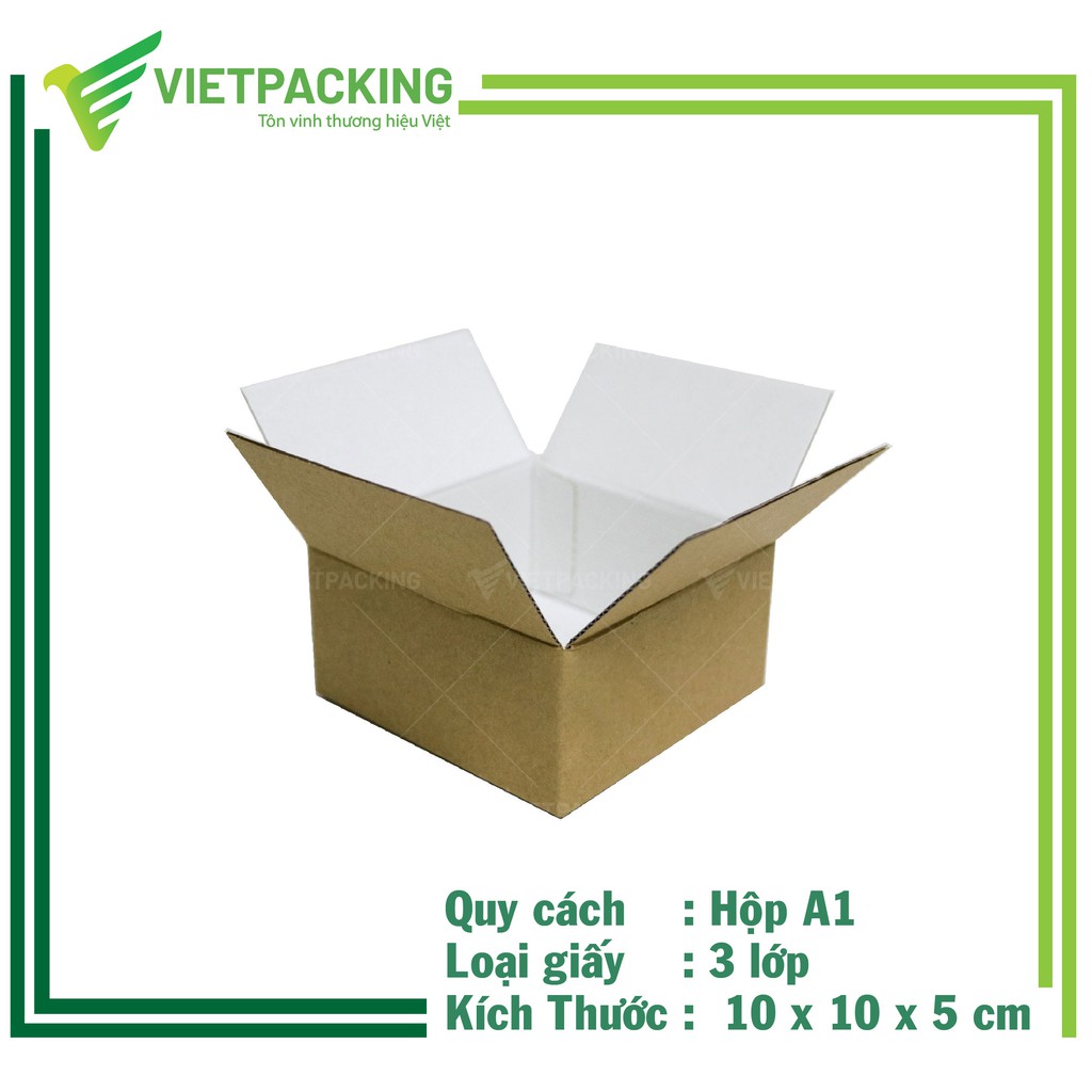 [RẺ VÔ ĐỊCH] 50 Hộp carton nhỏ 10x10x5 rẻ chắc chắn