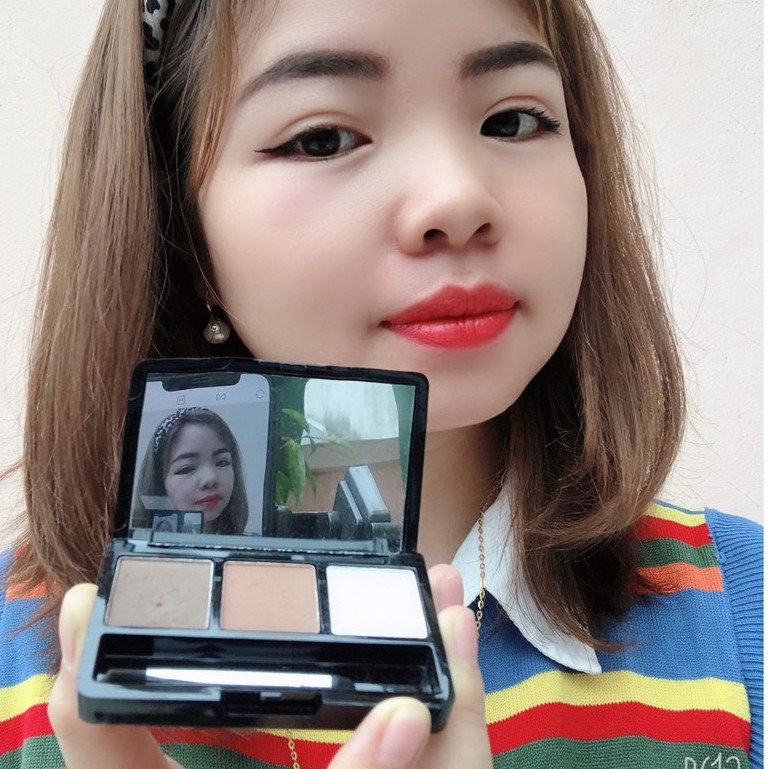 Bột tán mày 3 ô của lameila KB F504