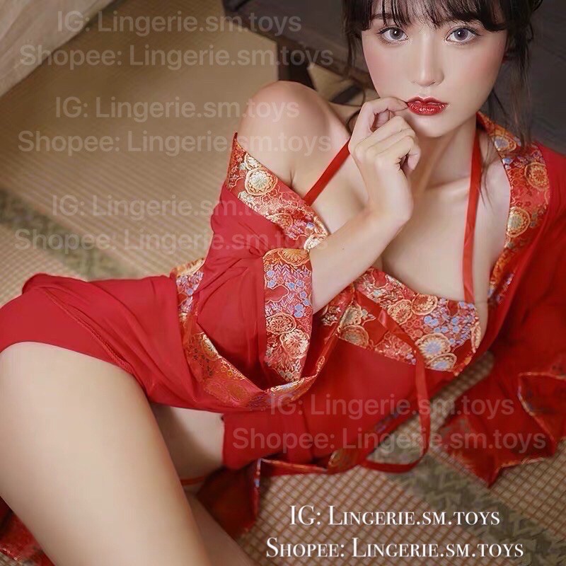 Set Yếm Choàng Trung Hoa ME1006| Chinese Kimono | Trang Phục Cổ Phong Tàu Gợi Cảm