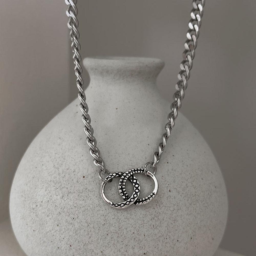 AROMA Dây Chuyền Thép Không Gỉ Phong Cách Hip Hop Punk Harajuku