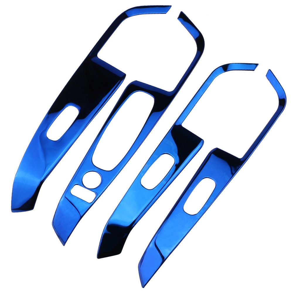 Set 4 Miếng Dán Trang Trí Bảng Điều Khiển Nâng Cửa Sổ Xe Hơi Nissan Kicks 2017-2021