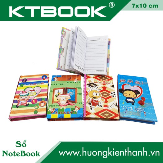 Sổ Bìa Cứng ghi chép NoteBook Khổ Nhí size 7 x 10 cm