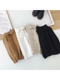 Áo len cổ đức cho bé