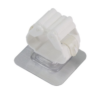 Móc dán tường kẹp giữ cây lau nhà , móc treo chổi chịu lực cao miếng dán to hoạt hình