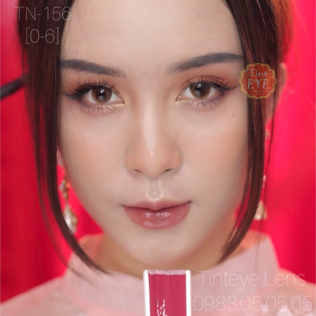 [Tặng Combo 175k] Kính Áp Tròng Tinteye Lens Dreamy Brown 156