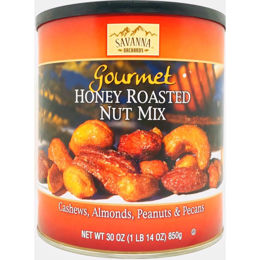 [DATE MỚI] Hạt Hỗn Hợp Rang Mật Ong Savanna Gourmet Honey Roasted Nut Mix 850g (Chuẩn USA)