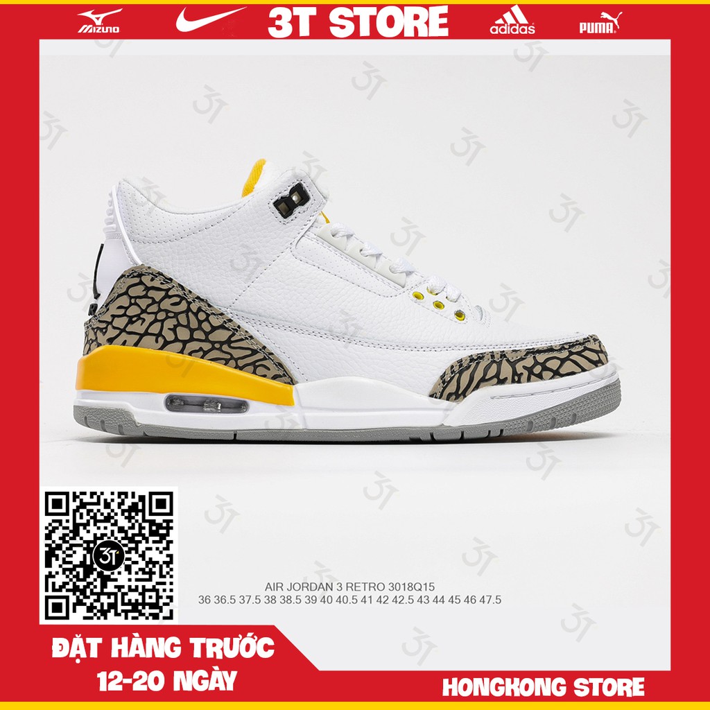 GIÀY SNEAKER MÃ SẢN PHẨM_Air Jordan 3 “Cool Grey” NHIỀU MÀU PHONG CÁCH FULLBOX + FREESHIP TOÀN QUỐC